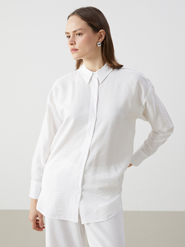 LCW Modest Oversize Kadın Gömlek Tunik