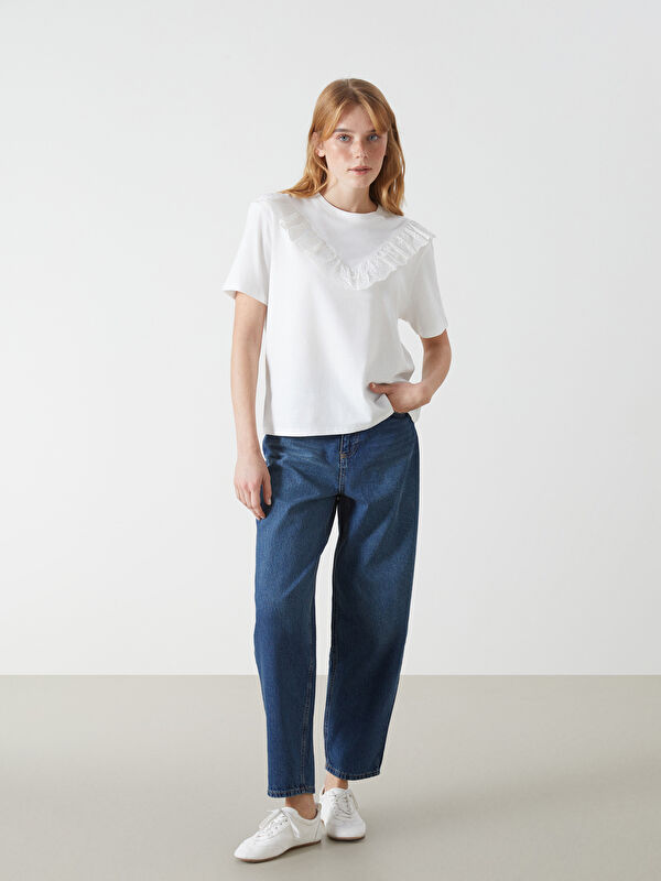 LCW Casual Crew Neck Women's T-Shirt - S54610Z8-R9J - LC Waikiki