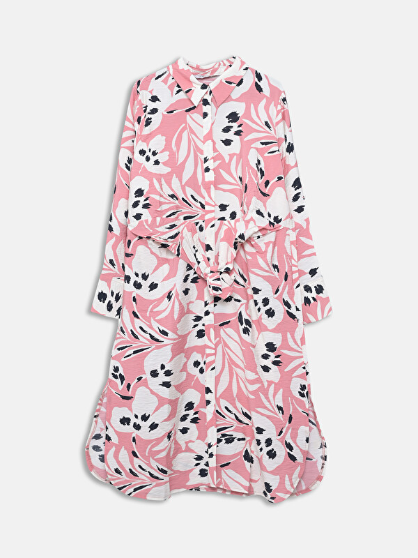 LCW Modest Patterned Women's Shirt Tunic