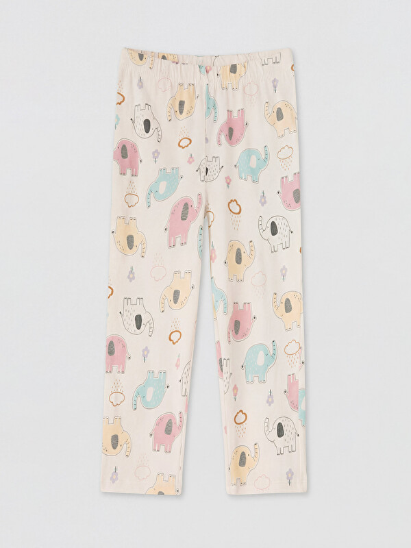LC WAIKIKI Desenli Kız Çocuk Pijama Alt