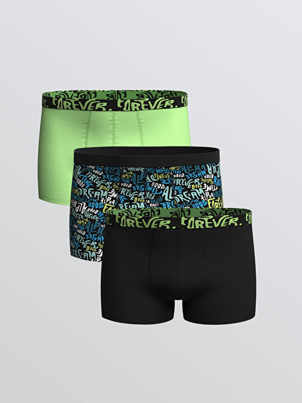 LC WAIKIKI Standart Kalıp Pamuklu Esnek Erkek Boxer 3'lü