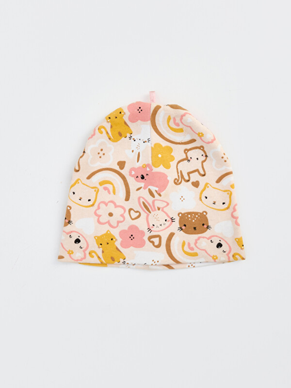 LCW ACCESSORIES Baskılı Kız Bebek Bere