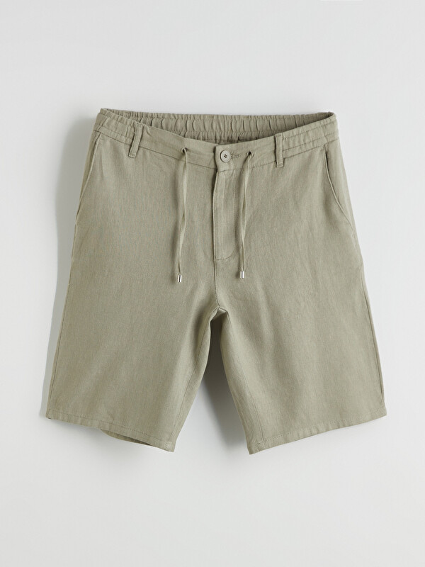 LCW Vision Standard Fit Linen Blend Men's Shorts - S56474Z8-YL7