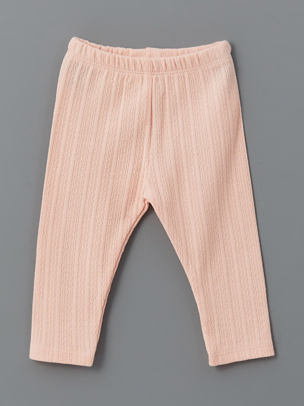 LCW baby Beli Lastikli Basic Kız Bebek Tayt