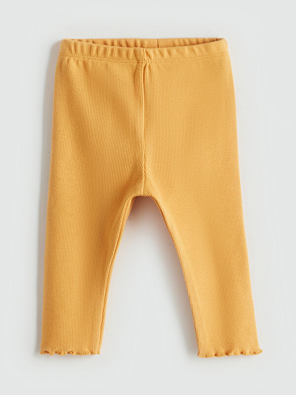 LCW baby Beli Lastikli Basic Kız Bebek Tayt