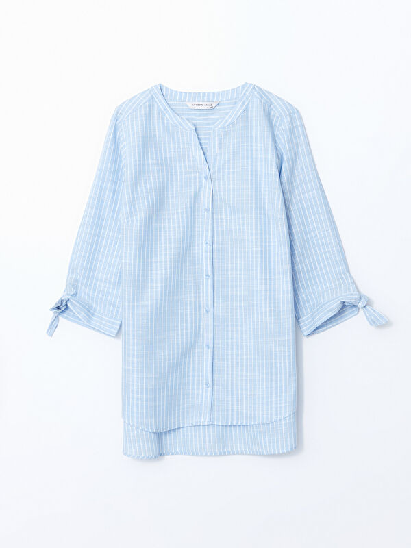LCW Grace Striped Poplin Women's Shirt -S57163Z8-LEN - LC