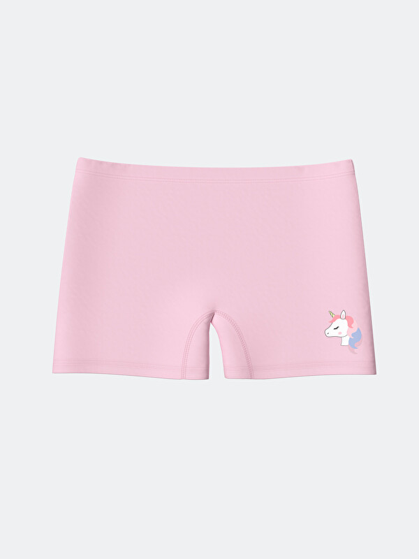 LCW Kids Baskılı Kız Çocuk Boxer