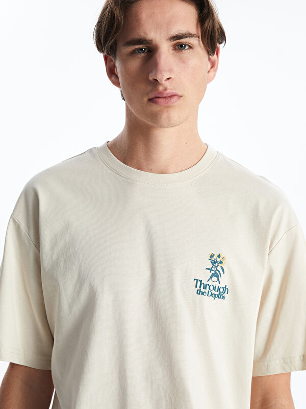 saiさん専用 XSIDE Crew Neck Short Sleeve Printed Combed Cotton Men's T