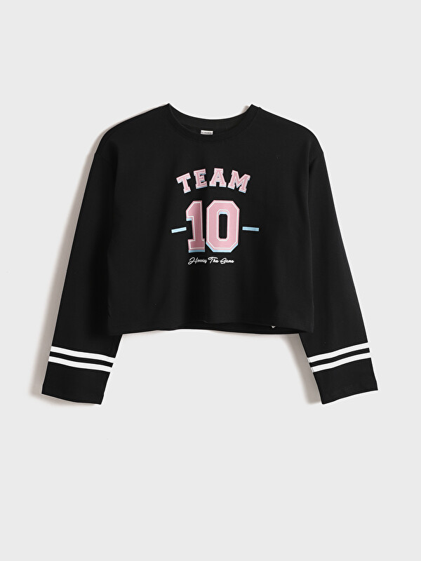 LCW Kids Crew Neck Printed Girls' T-Shirt