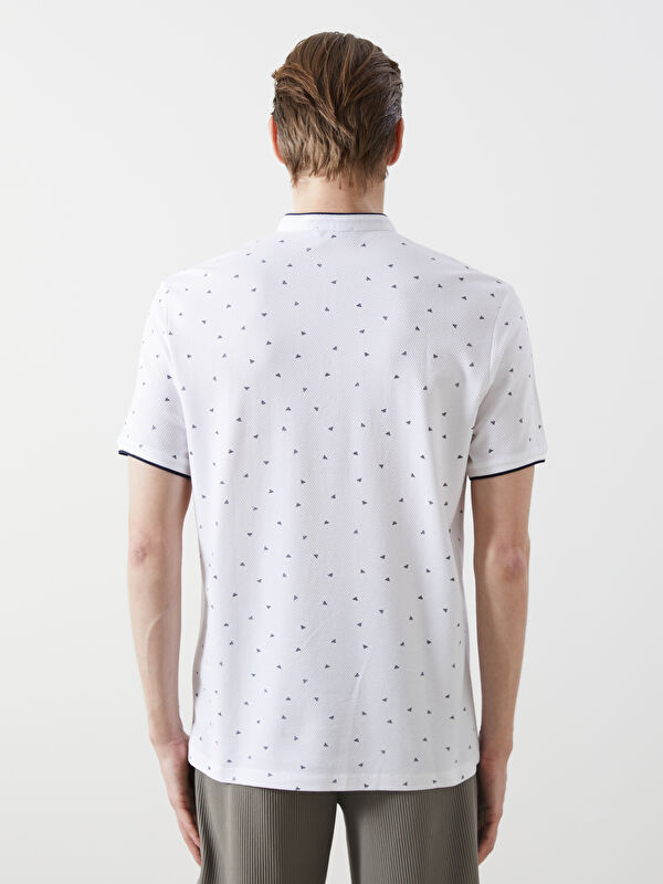 Tシャツ・カットソー OJOS : 25SS / Lace Trimming T-shirt (3colors) XSIDE Crew Neck Printed Men's T-Shirt -W4DT28Z8-SBQ - LC Waikiki