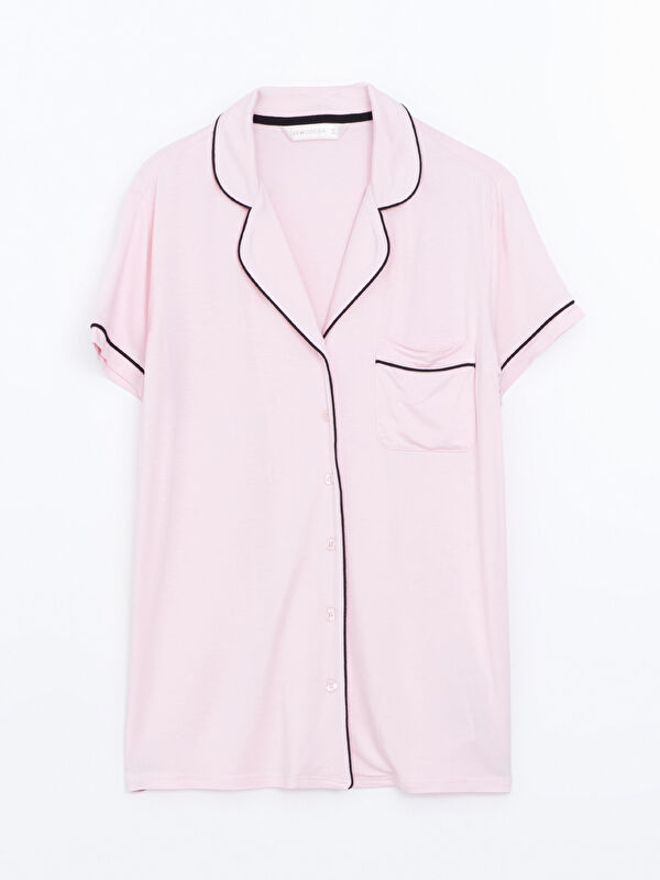 LCW DREAM Gömlek Yaka Kadın Pijama Üstü