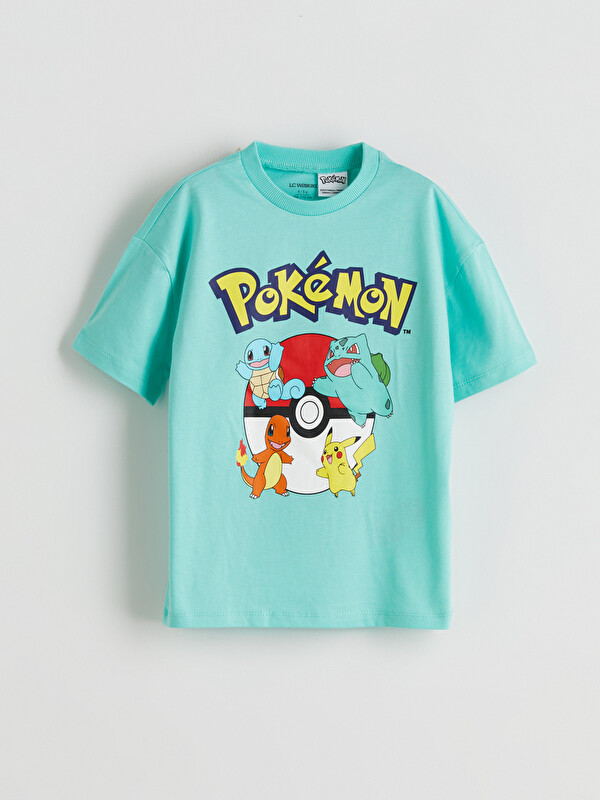 LCW Kids Bisiklet Yaka Pokémon Baskılı Erkek Çocuk Tişört