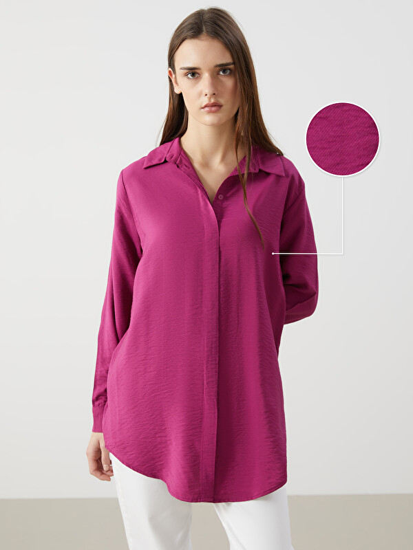 LCWAIKIKI Classic Textured Women's Shirt Tunic