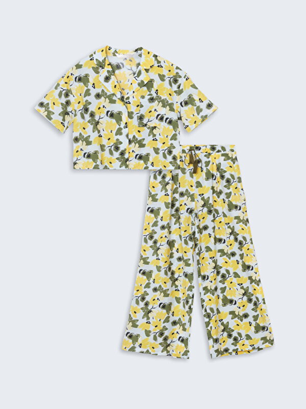 LCW DREAM Petite Çiçekli Kadın Pijama Takımı
