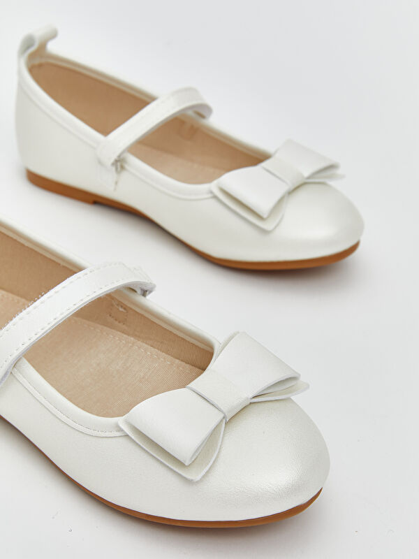 Lcw Steps Bej Lcw Steps Fiyonk Detaylı Kız Çocuk Babet