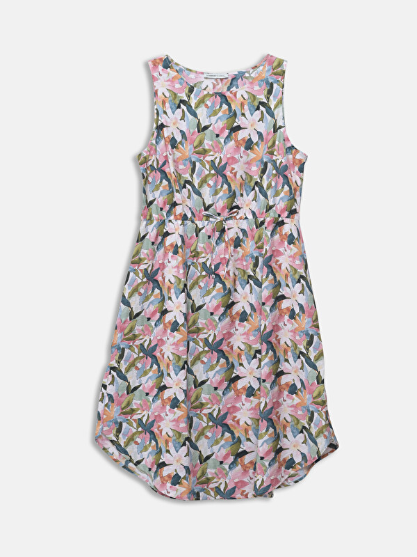 LCWAIKIKI Classic Crew Neck Floral Women's Dress