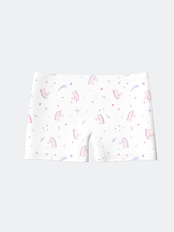LCW Kids Beli Lastikli Kız Çocuk Boxer