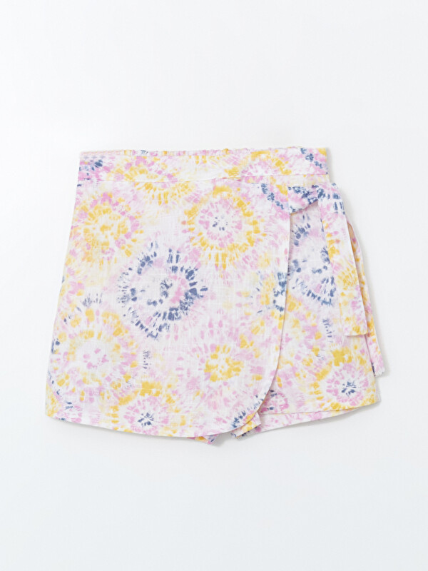 LCW Kids Elastic Waist Girl Short Skirt