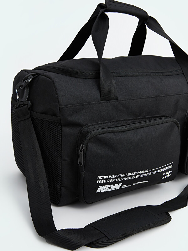 LCW ACCESSORIES Siyah Baskılı Erkek Spor Çantası - S5BI33Z8-HUC | LCW