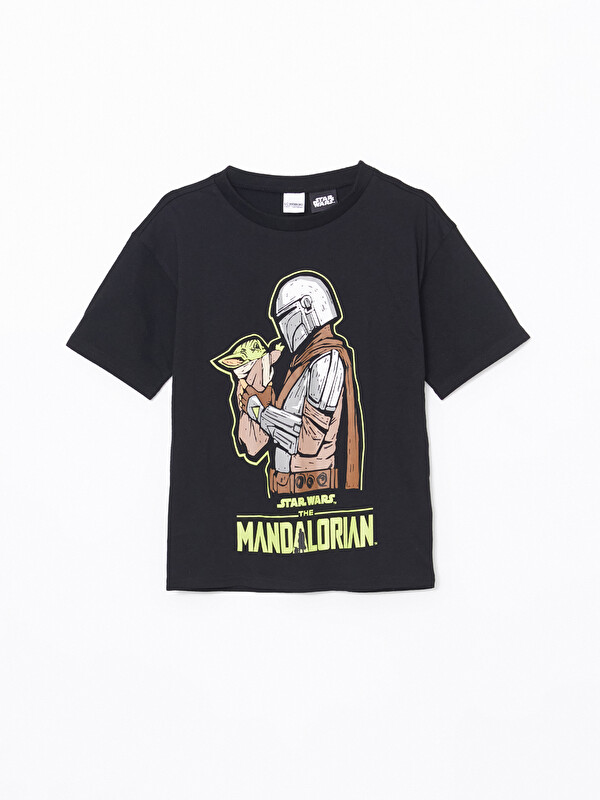 LCW Kids Bisiklet Yaka Star Wars Baskılı Erkek Çocuk Tişört