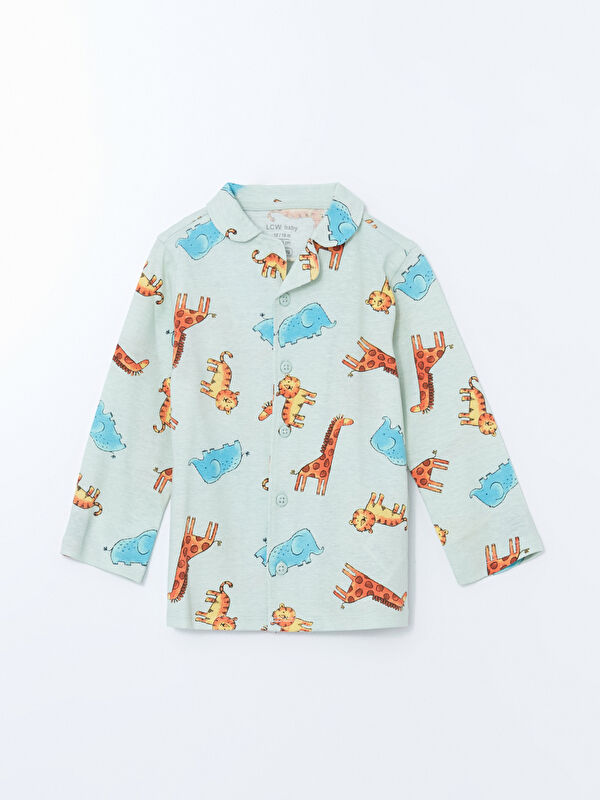 LCW baby Baskılı Erkek Bebek Pijama Üstü