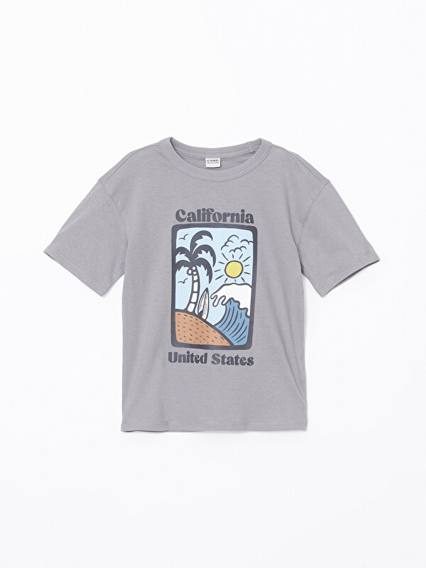 LCW Kids California Baskılı Erkek Çocuk Tişört
