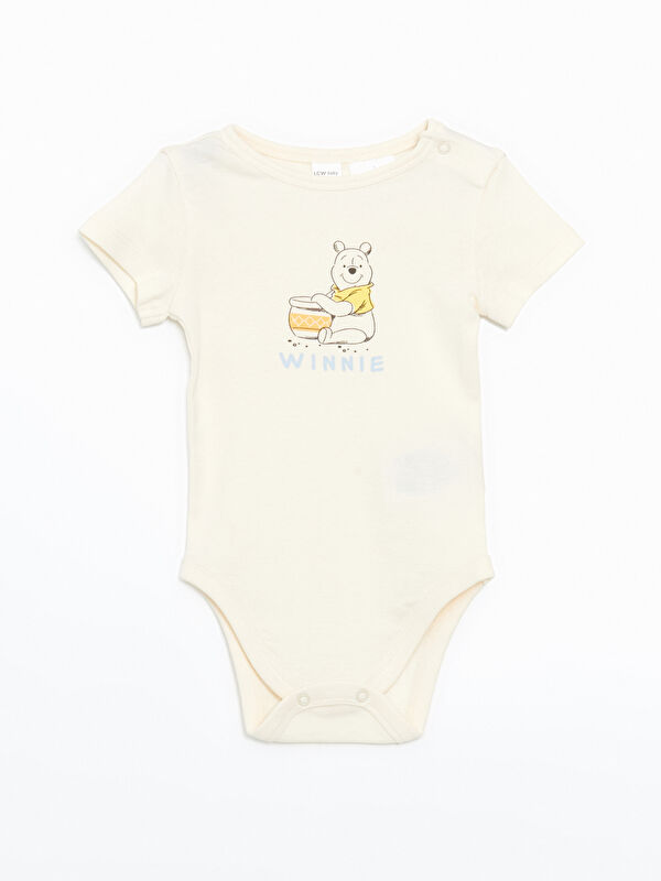 LCW baby Winnie the Pooh Baskılı Erkek Bebek Çıtçıtlı Body