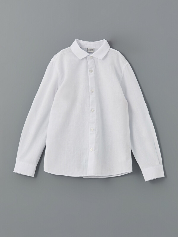 LCW Kids Basic Uzun Kollu Erkek Çocuk Gömlek
