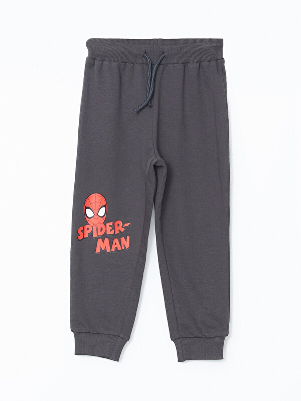 LCW Kids Beli Lastikli Spider-Man Baskılı Erkek Çocuk Jogger Eşofman Altı