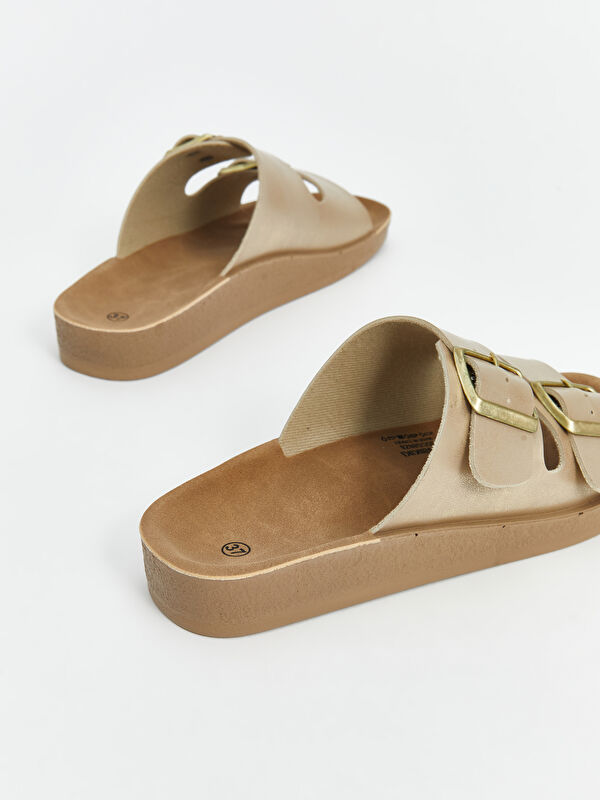 Lcw Steps Sarı Lcw Steps Çift Bantlı Kadın Terlik