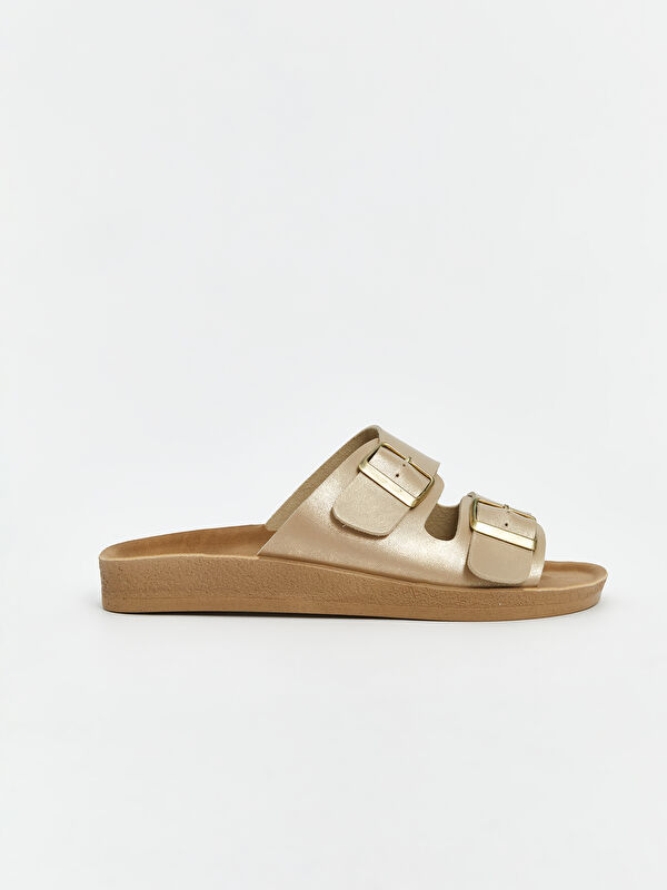 Lcw Steps Sarı Lcw Steps Çift Bantlı Kadın Terlik