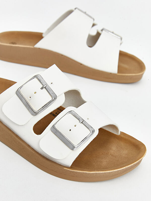 Lcw Steps Sarı Lcw Steps Çift Bantlı Kadın Terlik