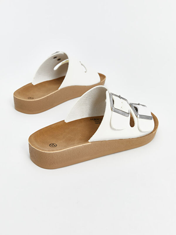 Lcw Steps Sarı Lcw Steps Çift Bantlı Kadın Terlik