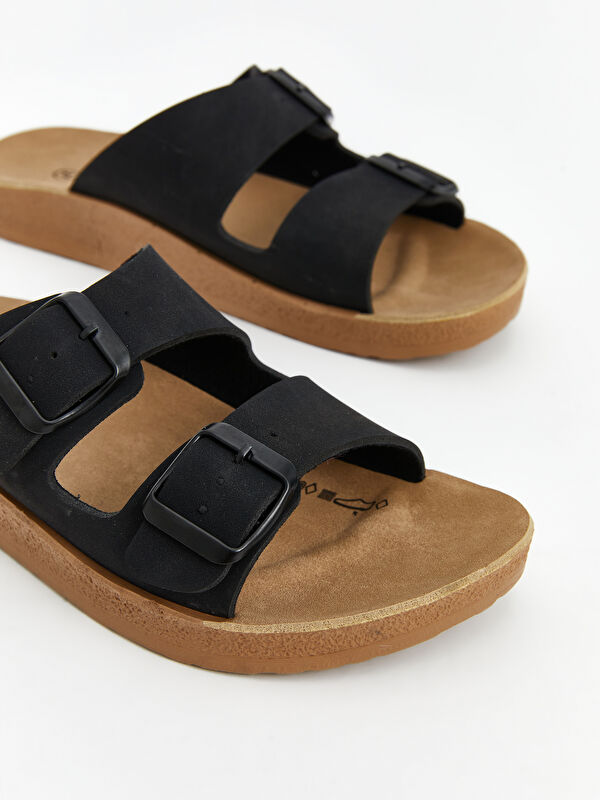 Lcw Steps Kahverengi Lcw Steps Çift Bantlı Kadın Terlik