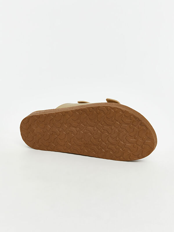 Lcw Steps Kahverengi Lcw Steps Çift Bantlı Kadın Terlik