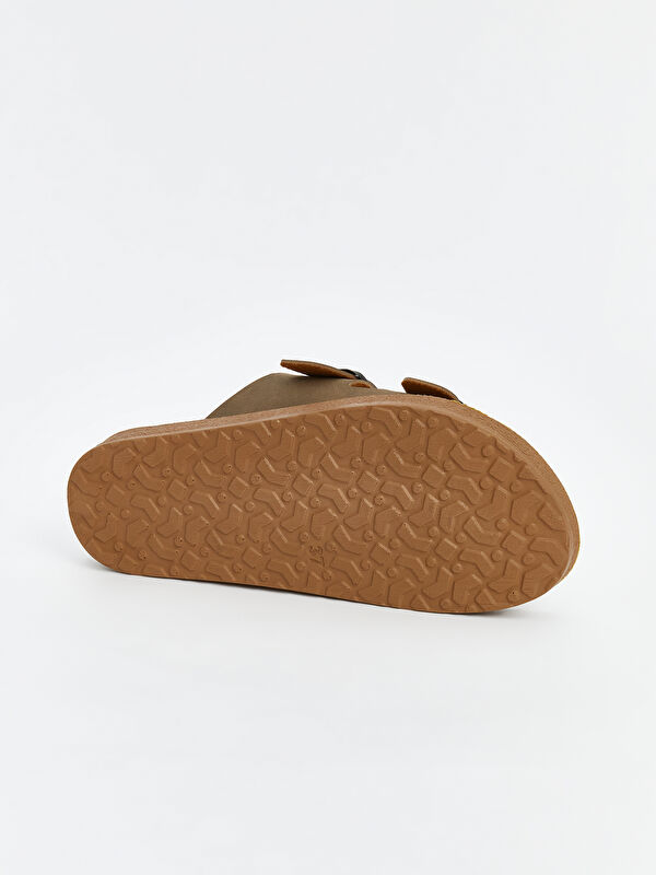 Lcw Steps Kahverengi Lcw Steps Çift Bantlı Kadın Terlik