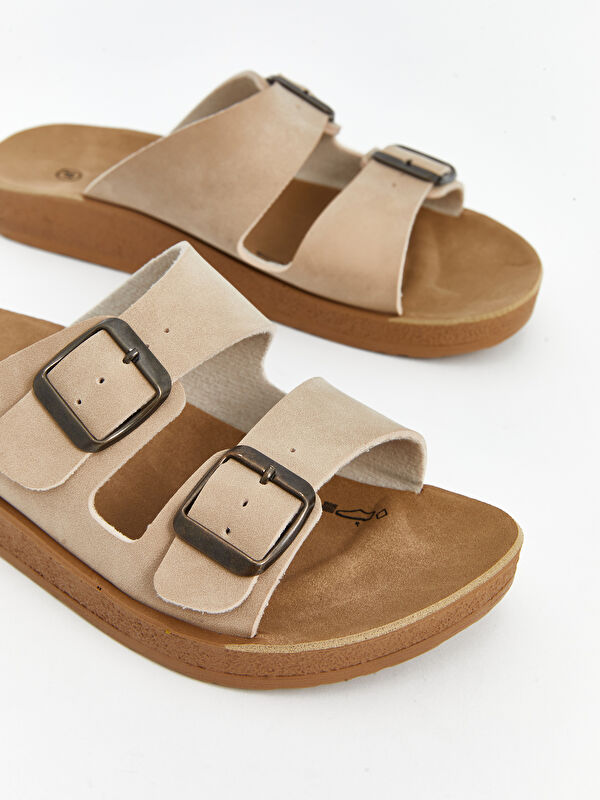 Lcw Steps Kahverengi Lcw Steps Çift Bantlı Kadın Terlik