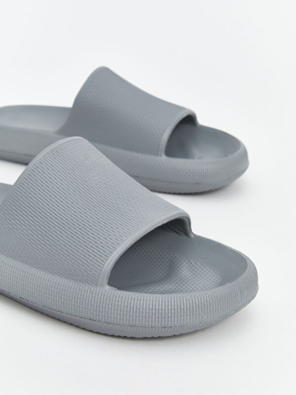 Düz Tek Bantlı Erkek Terlik - Görsel 4