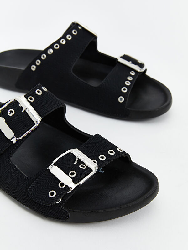 Lcw Steps Siyah Lcw Steps Çift Bantlı Kadın Terlik