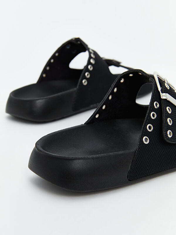 Lcw Steps Siyah Lcw Steps Çift Bantlı Kadın Terlik