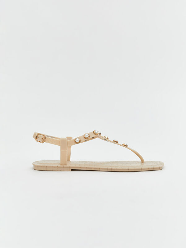 Kadın Taşlı Parmak Arası Terlik - Görsel 3