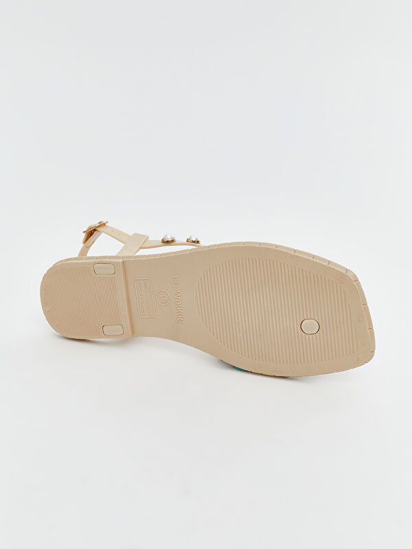 Kadın Taşlı Parmak Arası Terlik - Görsel 5