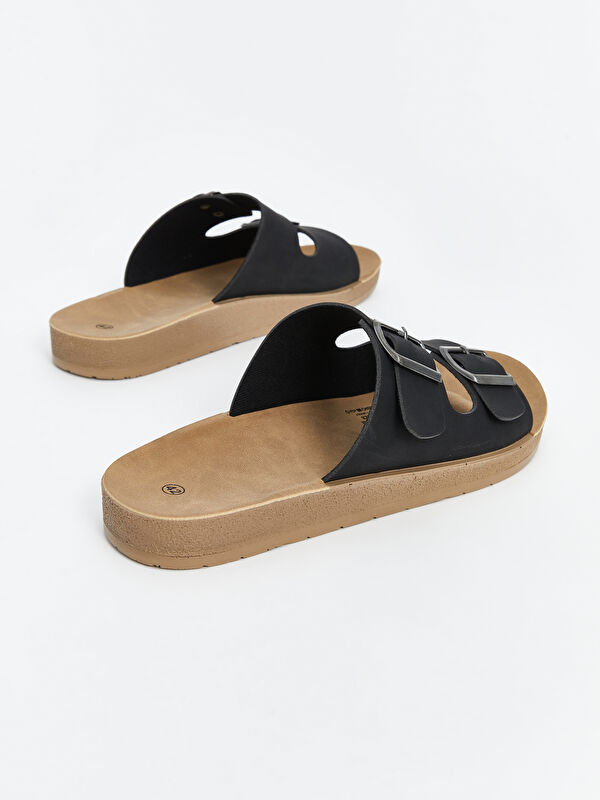 Lcw Steps Siyah Lcw Steps Çift Bantlı Erkek Terlik