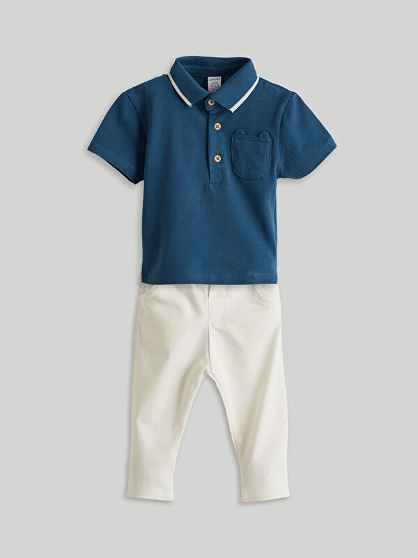 LCW baby Polo Yaka Erkek Bebek Tişört