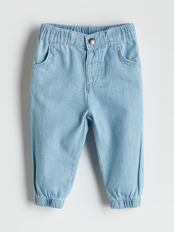 LCW baby Beli Çıtçıt Kapamalı Erkek Bebek Jean Pantolon