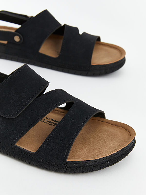 Lcw Steps Siyah Lcw Steps Cirt Cırtlı Erkek Sandalet