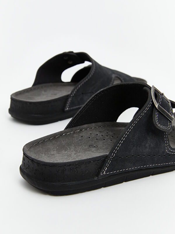 Lcw Steps Kahverengi Lcw Steps Süet Görünümlü Erkek Terlik