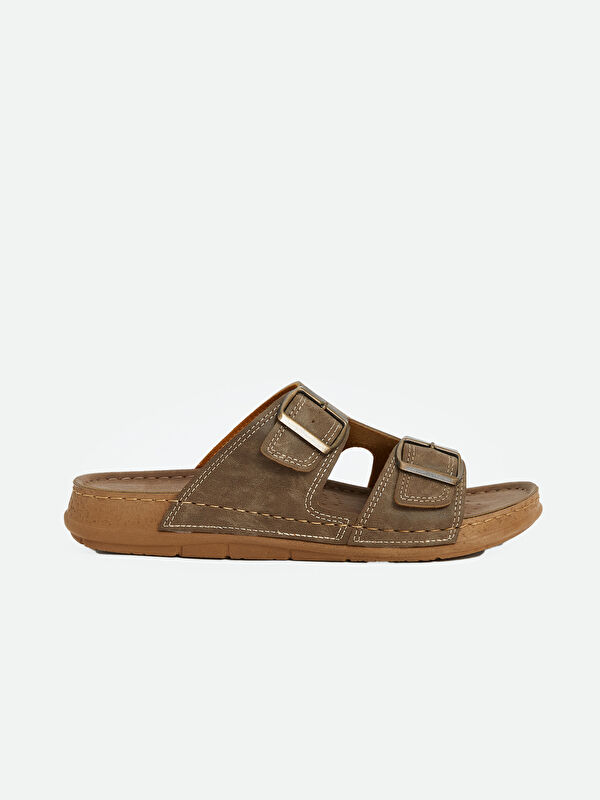 Süet Görünümlü Erkek Terlik - Görsel 3