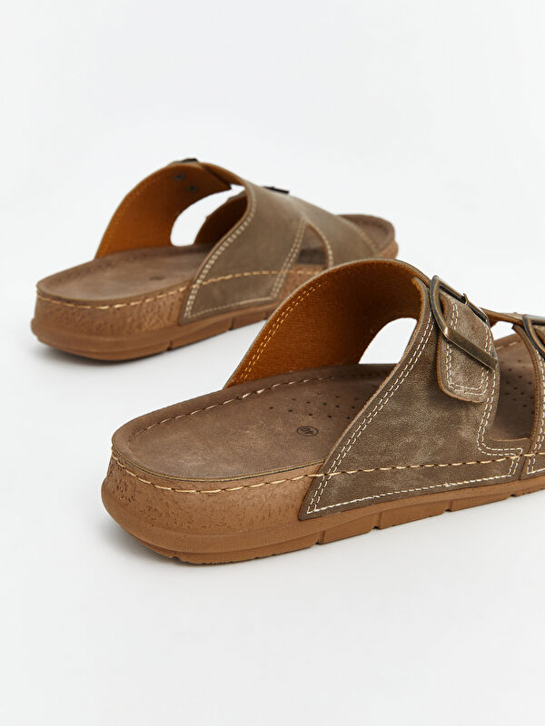 Süet Görünümlü Erkek Terlik - Görsel 6