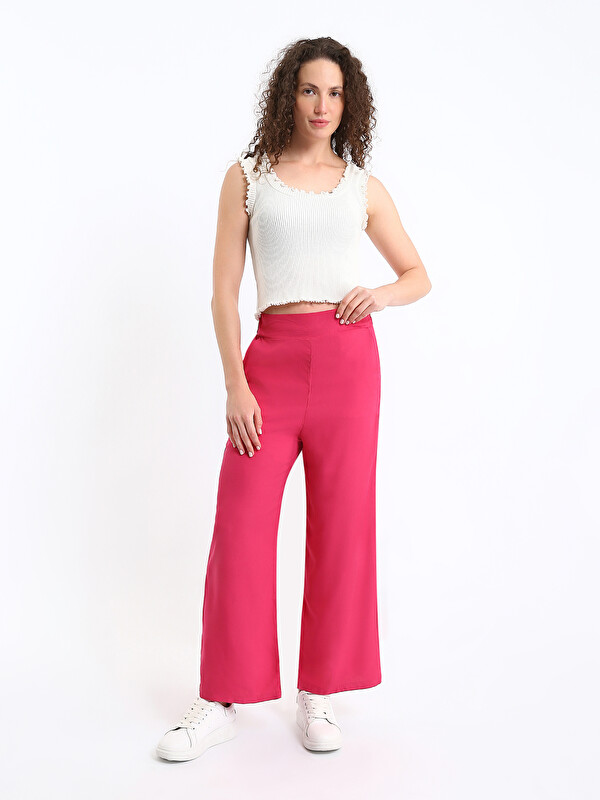 LCWAIKIKI Classic Elasticated Waist Relaxed Fit Women's Trousers